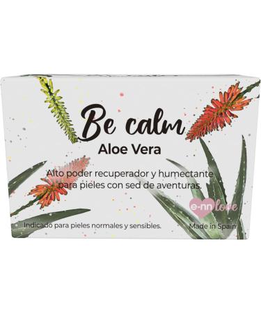  enna E-NN LOVE Natural Vegan Soap Be Calm Aloe Vera Recovery and Moisturizing Repair 100g Made in Spain - Buy Online on GoSupps.com