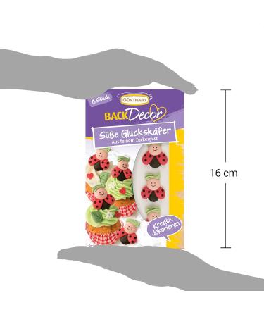 G nthart Backdecor: 8 Sweet Lucky Beetles | Sugar Lady Beetles with Smiling Faces & Green Hair | International Shipping - Buy Online on GoSupps.com