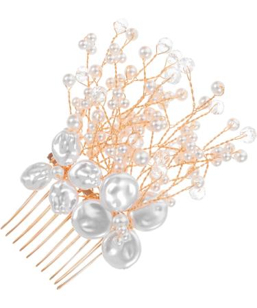 Beaupretty Accessories silver hair comb wedding hair accessories for brides wedding hair side comb bride rhinestone hair comb tiaras for women crystal metals European and American Comb - Buy Online on GoSupps.com