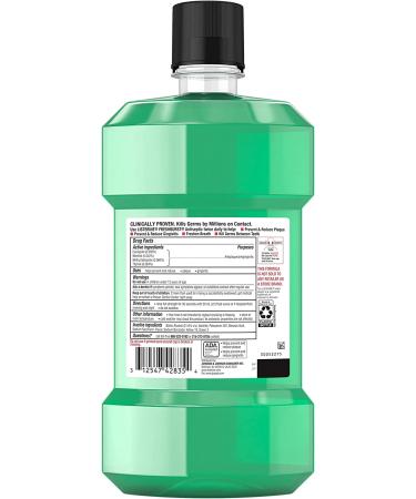 Listerine Freshburst Antiseptic Mouthwash 1L - Kill 99% Germs, Fight Bad Breath & Plaque, ADA Accepted Spearmint - Buy Online on GoSupps.com