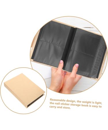 Beaupretty stickers home storage album sticker holder organizer manicure decals showing book sticker storage album collecting album for sticker photo album storage tool imitation leather - Buy Online on GoSupps.com