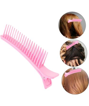 FRCOLOR Hair Salon Clip Salon Clips Nonslip Hair Clips Hair Styling Tools Haircut Clips Styling Hair Clips Hairdressing Hairpin Parting Comb Clips Grip Clips for Hair Sectioning Bill Clips 14.20X3.00X2.30CM Pink - Buy Online on GoSupps.com