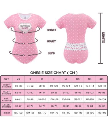 LittleForBig Cotton Romper Lace Pajamas Bodysuit - Blushing Baby Ruffle Butt Onesie Pink XS - Buy Online on GoSupps.com