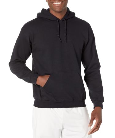 Gildan Adult Fleece Hooded Sweatshirt, Style G18500 Medium Black