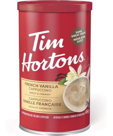 Tim Hortons Original Coffee Fine Grind Bag Medium Roast 300g & Instant Cappuccino French Vanilla 16 Ounce Coffee Original Blend + Instant Cappuccino 1 Count (Pack of 1) - Buy Online on GoSupps.com