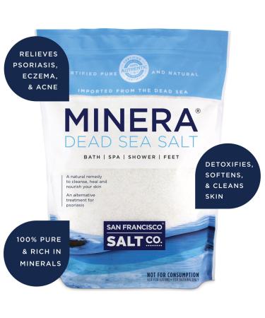 Minera Natural Dead Sea Salt 5 lbs. Bulk Fine Grain - Pure and Mineral-Rich - Buy Online on GoSupps.com