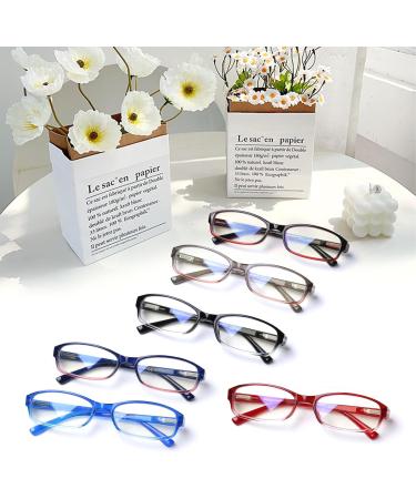 COJWIS 6 Pack Blue Light Filter Reading Glasses for Men & Women - UV Protection Spring Hinge 1.25x Magnification - Multi-Color Set - Buy Online on GoSupps.com