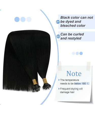 Youngsee Nanoring Hair Extensions - Real Black Hair 35cm 50g Short Nano Beads for International Shipping - Buy Online on GoSupps.com