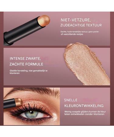 Vhjlfig Eyeshadow Stick 6X Eye Lightener Pen Long Wear Matte Shine Crayon Makeup Eyelid Primer for Daily and Festive Makeup Looks - Buy Online on GoSupps.com