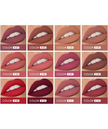 2-IN-1 Matte Velvet Lipstick - Long Lasting Double Head Non-Stick Cup Lip Makeup | A07 - Buy Online on GoSupps.com