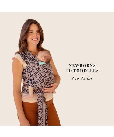 MOBY Leopard Classic Baby Wrap Carrier - 100% Cotton Unisex Cream-Yellow - Buy Online on GoSupps.com