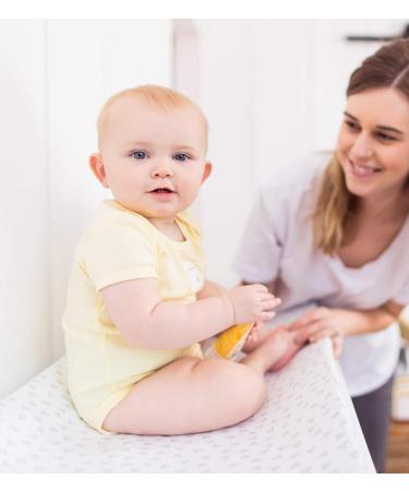 Burt's Bees Baby Organic Jersey Changing Pad Cover - Blueberry Classic Stripe - Buy Online on GoSupps.com