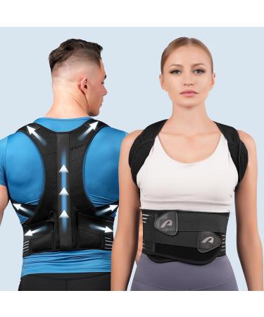 Posture Corrector for Women and Men SIZE M Back Brace Ergonomically Adjustable Breathable Back Shoulder Straightener Lumbar Support Pain Relief