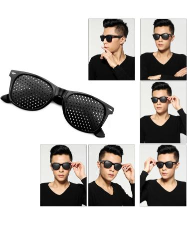 Buy Grenhaven Black Pinhole Glasses for Eye Training & Relaxation - Foldable Temples Perfect for Vision Improvement - Shop Internationally - Buy Online on GoSupps.com