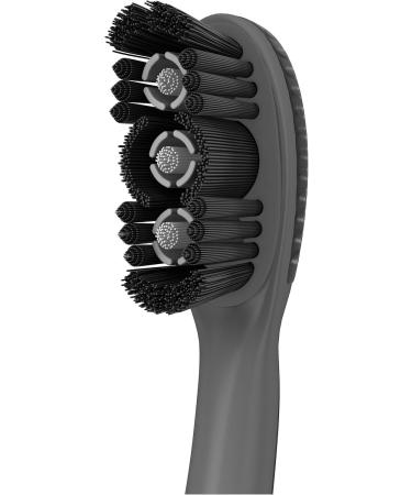 Colgate 360 Charcoal Sonic Powered Vibrating Toothbrush - Extra Soft Circular Bristle for Adults Ideal for Gentle Cleaning 1 Count - Buy Online on GoSupps.com