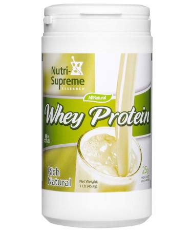 Nutri Supreme Research Whey Protein Natural Flavor 1 Lb