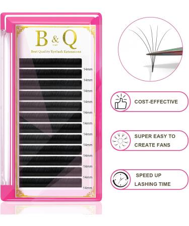 Easy Fan D-0.10 Self Fanning Eyelash Extensions | C CC D DD Curl | 8-20mm Flowering Blooming Volume Lash Extension - Buy Online on GoSupps.com