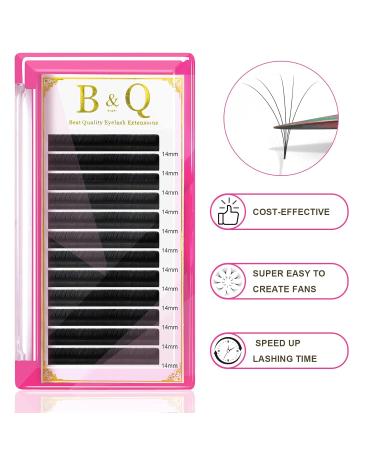 Self-Fan Eyelids .05 .07 - Easy Fan Lashes for Volume CC DD Curl Eyelash Extensions | 8-15 Mix Black (DD-0.07) - Buy Online on GoSupps.com