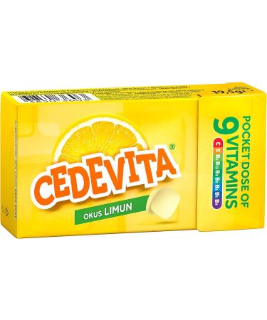 Cedevita Multivitamins Healthy and Sweet Candy with 9 Essential Vitamins with Orange Jar Flavor - One Pocket Full of Vitamins Immune System Booster - 15 Pack Sweets 58g