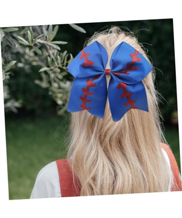 minkissy Kids Baseball Girls Softball Baseball for Kids Barrettes for Girls Softball Scrunchies Softball Bows for Team Bow Scrunchies Cheerleader Bows for Girls Child Ribbon Hair - Buy Online on GoSupps.com