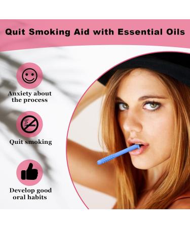 5Pcs Chewable Breather Quit Smoking with 5 Refill Sticks Chewable Breather Sticks Portable Quit Smoking Sticks with Multiple Flavors for Concentration G Orange+Mint+Strawberry+Blueberry+Apple - Buy Online on GoSupps.com