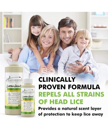 Head Hunters Lemon Lice Repellent Shampoo - 12oz Natural Daily Prevention for Kids & Adults - Non-Toxic & Chemical-Free - Buy Online on GoSupps.com