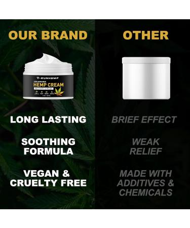 T-RUNHEMP Hemp Cream - High Strength Natural Relief for Muscles & Joints | Arnica Gel Rub with MSM - 4oz 120ml - Buy Online on GoSupps.com
