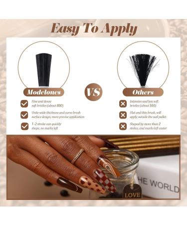 Modelones Gel Nail Polish 12 Pcs Fall Winter Gel Polish Popular Neutral Nude Brown Gel Nail Kit Collection for Nail Art Salon Classic Collection Gift for Women Brown Nude - Buy Online on GoSupps.com