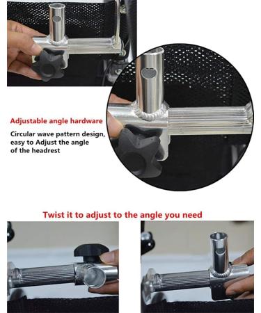 Adjustable Wheelchair Headrest Cushion Pillow with Back 16 Inch -20 Inch Wheelchair Headrest Neck Support Cushion Backrest Pad Pillow - Buy Online on GoSupps.com