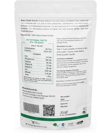 Farm Babul Phali Powder (200 Gram) - kikar phali powder - kikar phali - calcium | Joint Pain | - Buy Online on GoSupps.com