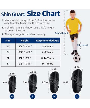RAYSHARP Youth Soccer Shin Guards - Adjustable Straps, Comfortable & Durable - Black X-Small - Buy Online on GoSupps.com