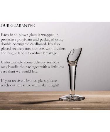 Set of 6 Hand Blown Mexican Drinking Glasses with Cobalt Blue Rims - 14 oz each - Buy Online on GoSupps.com