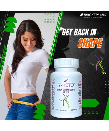 Bricker Labs 7-Keto DHEA Metabolite 50 mg Dietary Supplement for Metabolic Support and Energy Balance 60 Capsules - Buy Online on GoSupps.com