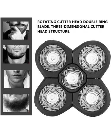 Rotating Cutter Head Electric Shaver Balde Great Replacement Parts Electric Shaver Replacement Skin-Friendly for Daily Supplies Daily Cleaning(Spare 5 cutter head) - Buy Online on GoSupps.com
