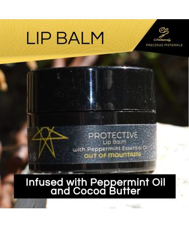 Natural Protective Lip Balm with Peppermint & Vitamin E - Soothe Sore Lips Anti-Oxidants for Healthy Lips - Shop Now - Buy Online on GoSupps.com