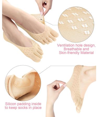 Bunion Relief Socks - 6 Pair Compression Toe Alignment Socks for Men and Women - Buy Online on GoSupps.com