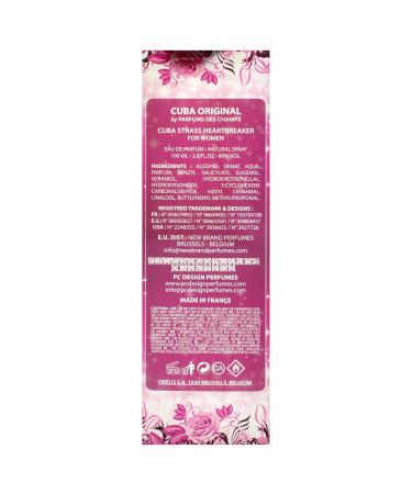 Cuba Cuba Strass Heart Breaker for Women Eau De Parfume Spray 3.3 Ounces (PC224) - Buy Online on GoSupps.com