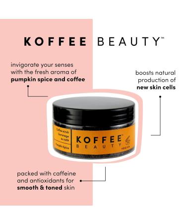 Pumpkin Spice Coffee Scrub - Exfoliating Body & Face Scrub for Smooth Radiant Skin - 4 Oz - Invigorating Festive Fragrance - Ideal for All Skin Types - International Shipping Available - Buy Online on GoSupps.com