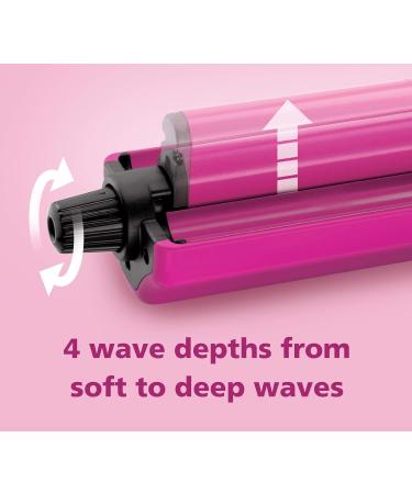 Lee Stafford 'Making Waves' Multi-Depth Waver in Hot Pink - Effortlessly Style Your Hair - Buy Online on GoSupps.com