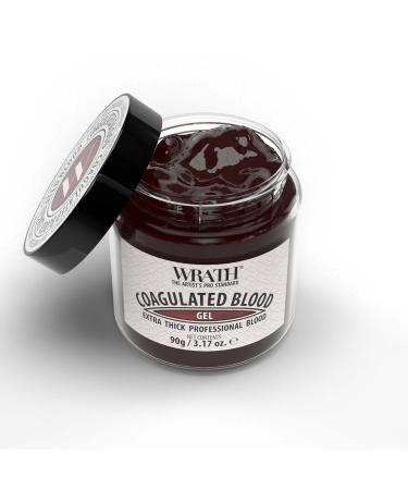 Wrath Coagulated Blood Gel - Professional Extra Thick Artificial Blood for SFX Makeup Halloween Scars & Cuts | 90g & 130g - Buy Online on GoSupps.com