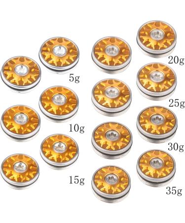 2pcs Gold Golf Weights for Odyssey Stroke Lab O-Works Putters - 2x10g Option - Buy Online on GoSupps.com
