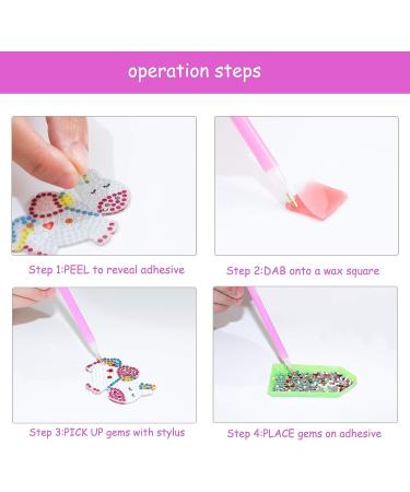 Nardoll Arts and Crafts for Kids - Gem Keychain 5D Diamond Painting Kit - Creative DIY Activity for Ages 3-12 - Unicorn & Mermaid Design - Buy Online on GoSupps.com