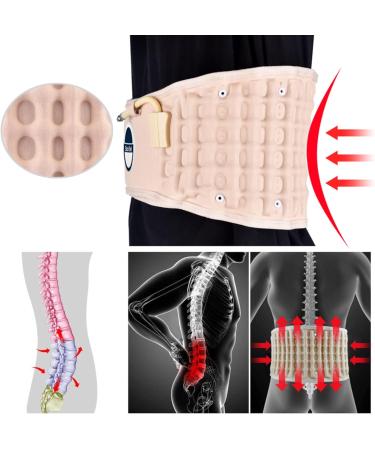 Back Decompression Belt for Men & Women | Lumbar Vertebrae Traction Device | Relieve Lower Back Pain | Adjustable Waist 29-49 - Buy Online on GoSupps.com