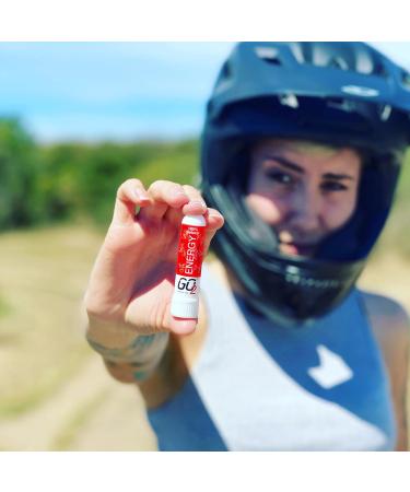 GO2 Inhaler Energy Stick - 100% Natural Essential Oils for On-The-Go Use (1ml Tube) - Buy Online on GoSupps.com