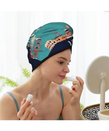 Buy Hair Towel Wrap - Quick-Dry Towel Turban with Button | Travel-Friendly Hair Drying Solution - Buy Online on GoSupps.com