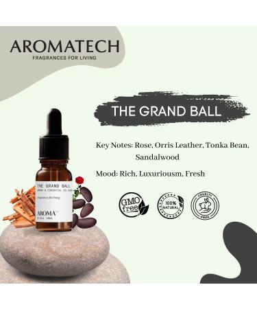 AromaTech Grand Ball Rose Orris Leather Tonka Bean Sandalwood Aroma Oil - 10ml - Buy Online on GoSupps.com