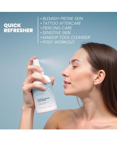 Hypochlorous Acid Spray for Face & Body HOCl Facial Cleanser Mist with Electrolyzed Water Daily Toner Formula for Sensitive & All Skin Types Helps Reduce Redness Irritation Breakouts 8 Fl Oz (Pack of 1) - Buy Online on GoSupps.com