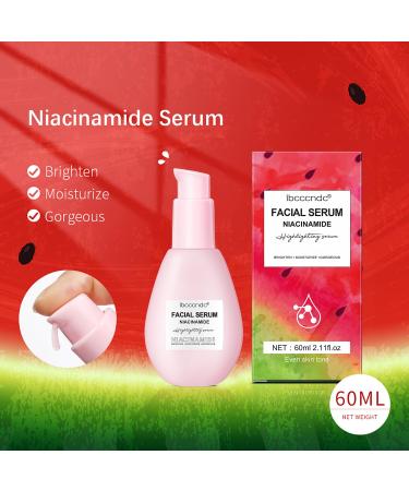 Piwine Brightening Serum for Face | Hydrating Watermelon Glow Serum with Hyaluronic Acid Moringa Oil & Vitamin E - 60ml for Dry Skin & Dark Spots - Buy Online on GoSupps.com