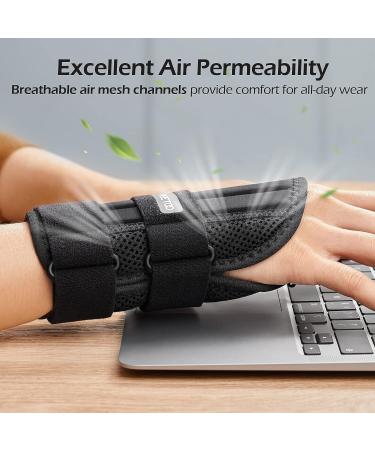 FREETOO Wrist Brace for Carpal Tunnel Relief | Adjustable Hand Brace with 3 Stays | For Men and Women | Tendonitis, Arthritis, Sprains | Right Hand S/M - Buy Online on GoSupps.com