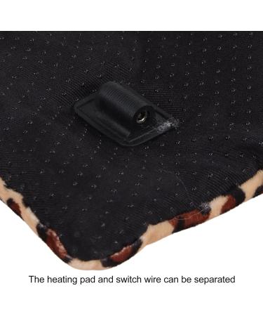 WOOXKEHM USB Heating Pillow - Portable Heated Travel Blanket | 9W Adjustable Temperature | Washable Foldable Leopard Print | Wet & Dry Heat Therapy for Pain Relief - Buy Online on GoSupps.com